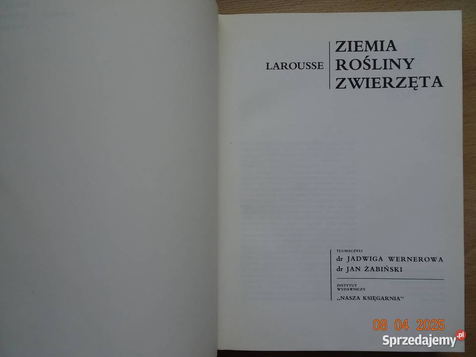 Larousse Ziemia rosliny zwierzęta Kraków