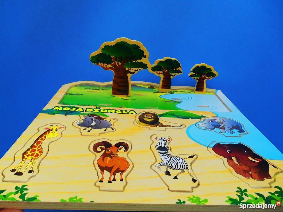 PUZZLE drewniane 3D dżungla wiek 2 Warszawa