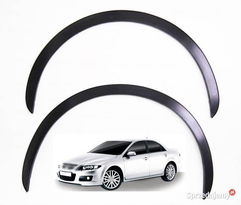 Mazda 6 nakładki na błotnik czarny mat 4 sierpy Ostrów Wielkopolski