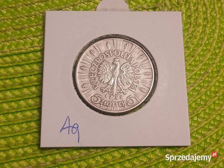 moneta srebrna polska 5 złotych z 1935r podlaskie Łomża