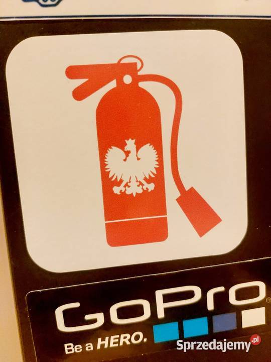 Naklejka wlepka Polska Narodowa Gaśnica Gliwice