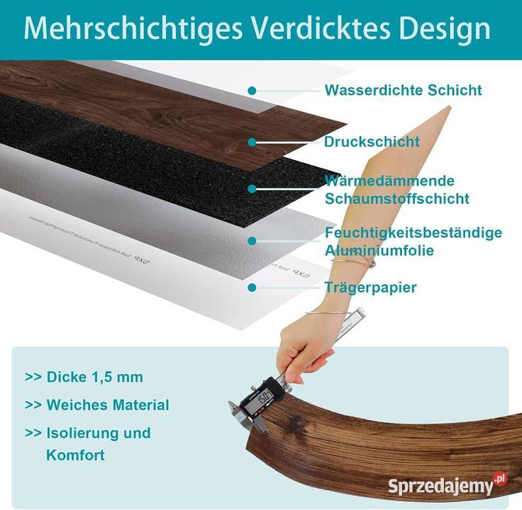 Oxdigi Samoprzylepna wykładzina podłogowa z PCW Myszyniec