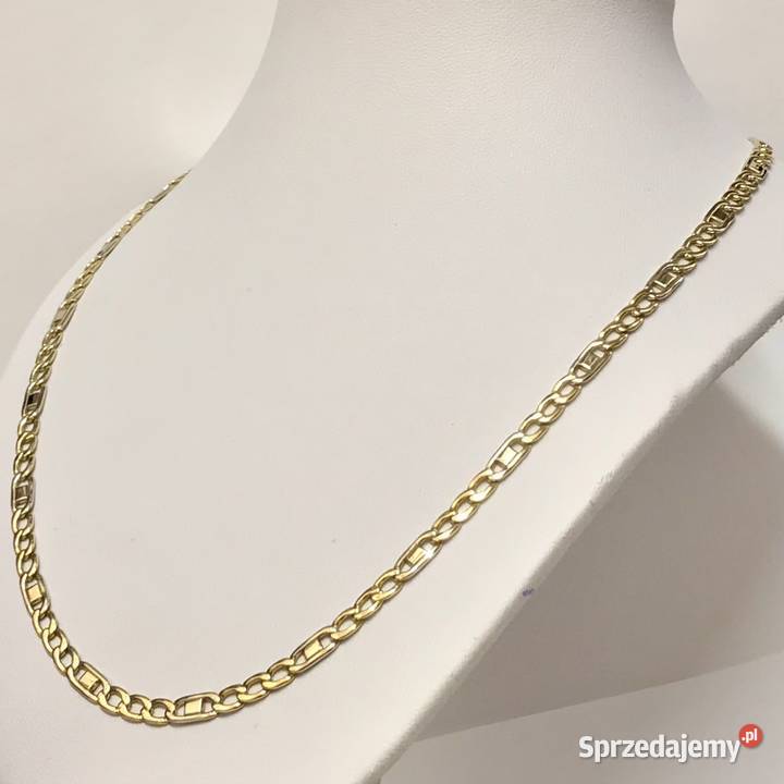 Złoty ŁAŃCUSZEK damski 18K piękny splot GUCCI 45