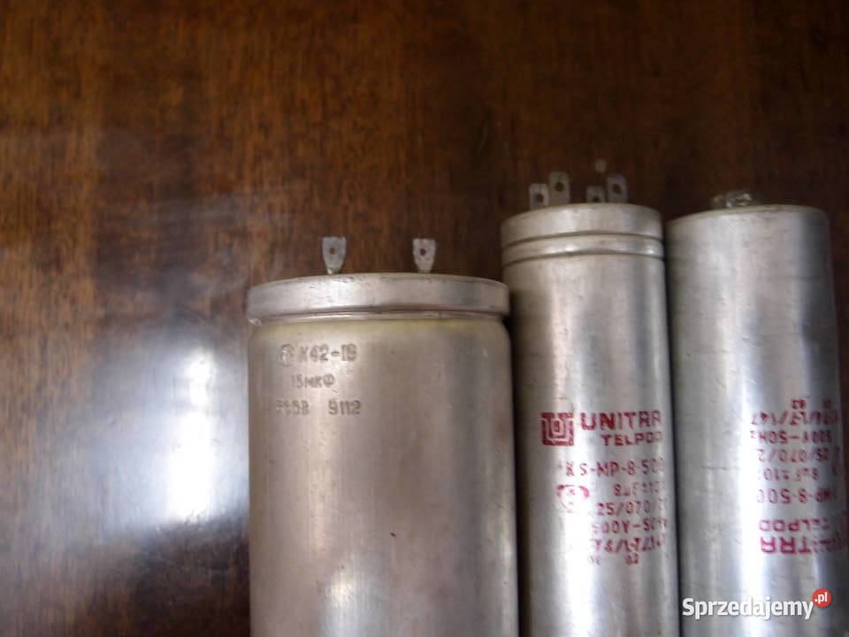 Kondensator Unitra Telpod KS 8microF prod PRL Łódź