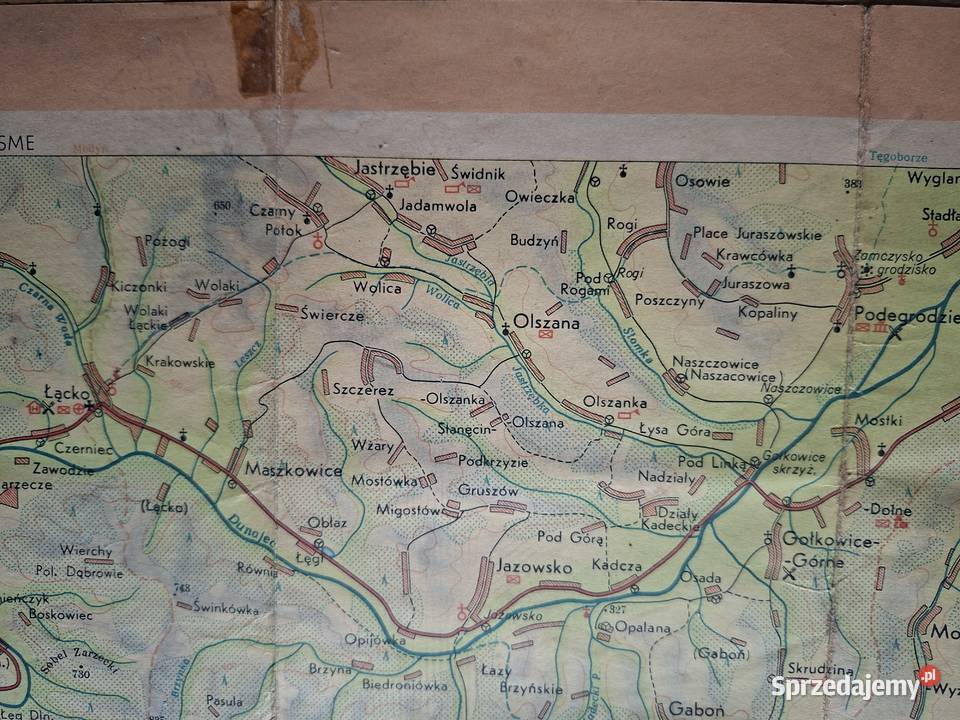 Beskid Sądecki mapa turystyczna miękka małopolskie Kraków sprzedam