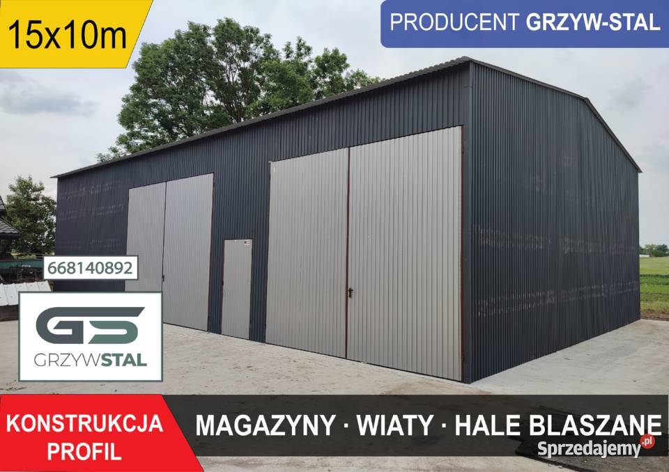Duży Garaż Blaszany Wiata Magazyn Hala BLASZAK Warszawa