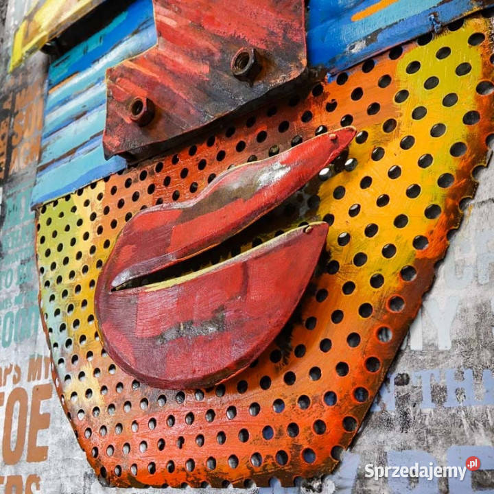 Obraz metalowy 3D LOFT KUBIZM 60x90 inny kolor Chmielnik