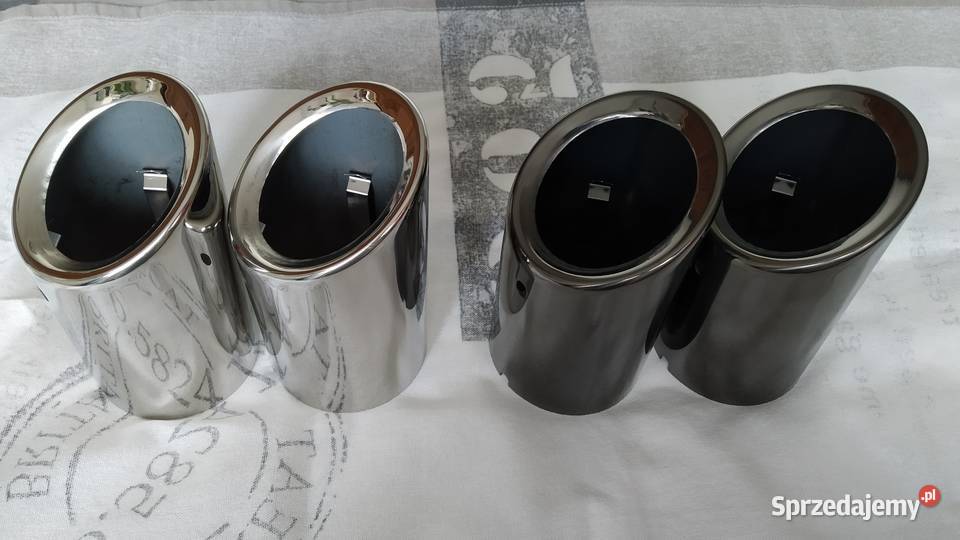 Końcówki nakładki wydechu chrom Audi A1 A3 A4 A5 Układ wydechowy mazowieckie Warszawa