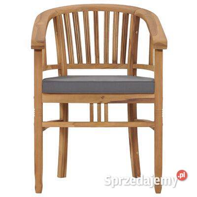 vidaXL Krzesła ogrodowe z poduszkami 2 lite mazowieckie