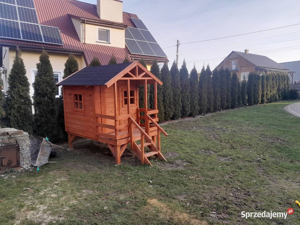 Domek drewniany plac zabaw dzieci podkarpackie Dębica