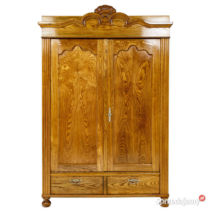 Szafa Ludwik Filip jesion lity antyk stara wielkopolskie Swarzędz sprzedam