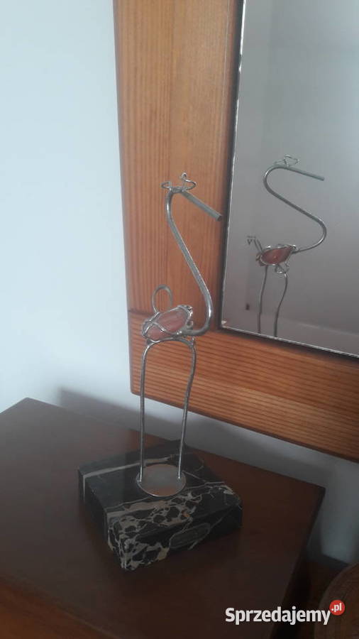 Metalowy ptak z kamykiem 21 metaloplastyka Radom sprzedam