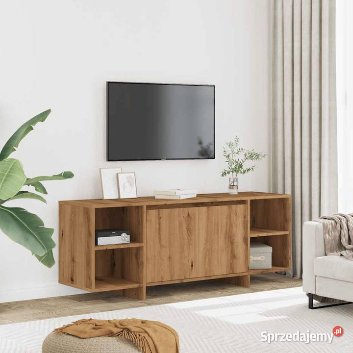 Szafka TV dąb artisan 130x35x50 materiał Warszawa
