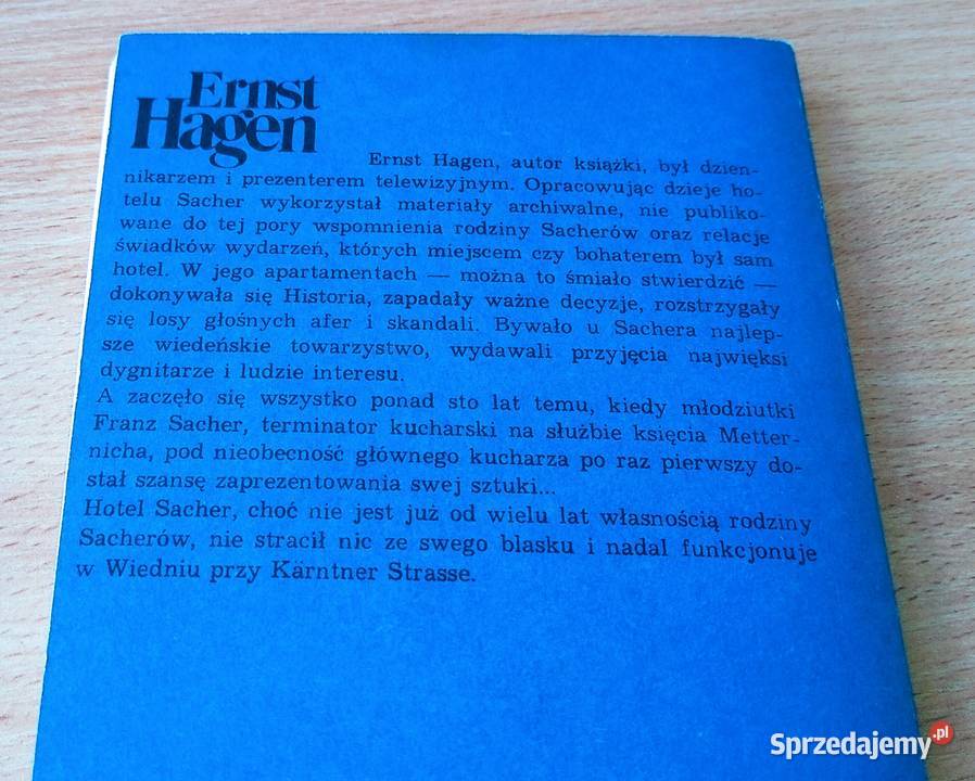 Hotel Sacher Ernst Hagen przeł Janina pomorskie Gdańsk