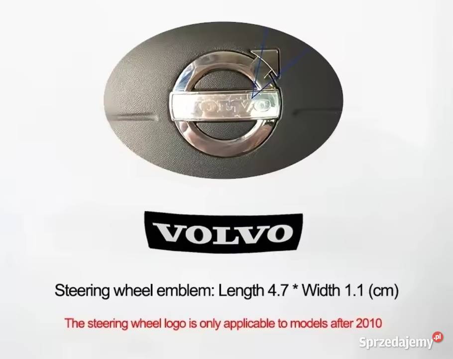 Emblemat naklejka na kierownicę Volvo NOWA Gliwice