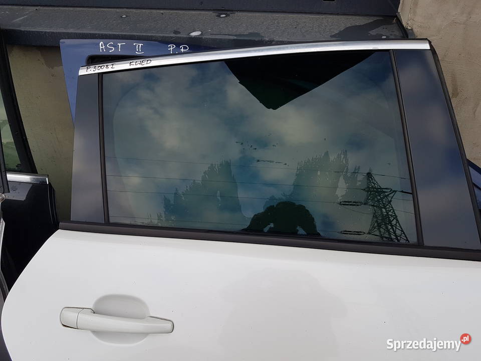 PEUGEOT 3008 I 2011 DRZWI PRAWE TYL BIALE KWED Turkowice