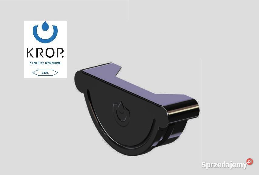 KROP STAL System rynnowy DENKO RYNNY 130 CZARNY Hajnówka