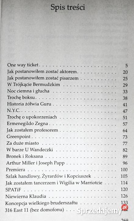 Z głowy Janusz Głowacki Chełm sprzedam