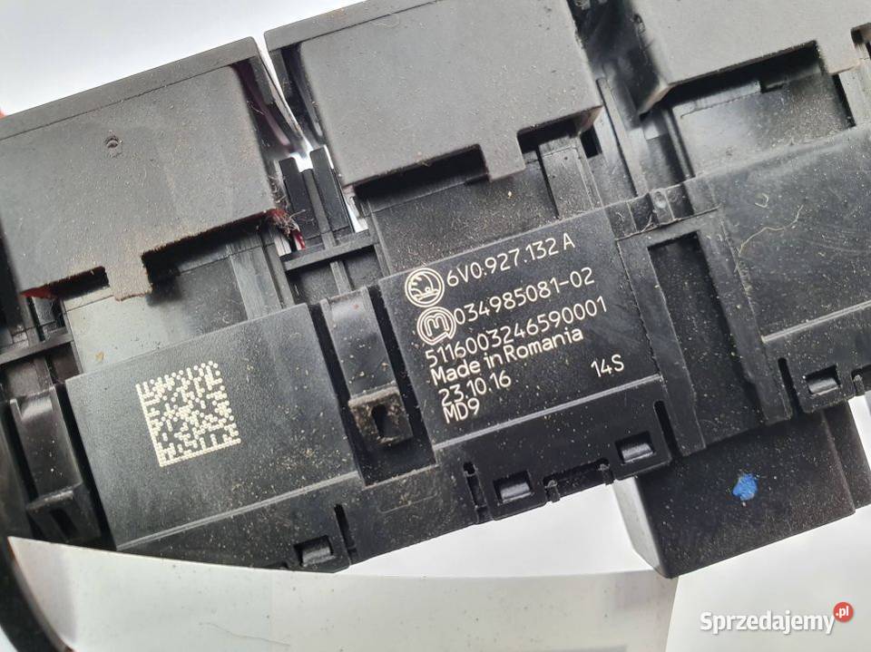 PRZYCISK SKODA FABIA III 6V0927132A osobowe kujawsko-pomorskie Lipno