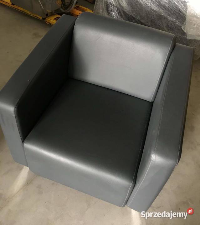 Fotel szary eko skóra Fotele sprzedam