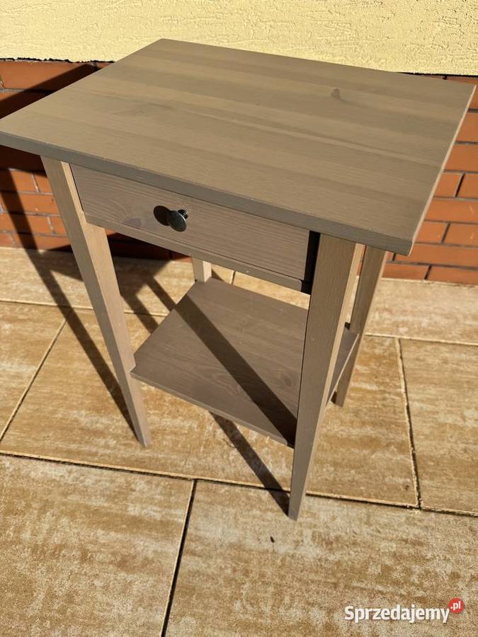 Szafki nocne Hemnes Ikea drewniane z szufladką i Sulbiny