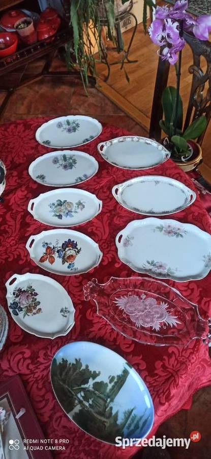 Patera drobne różane bukiety Epiag Antyki, Sztuka, Kolekcje Gdańsk