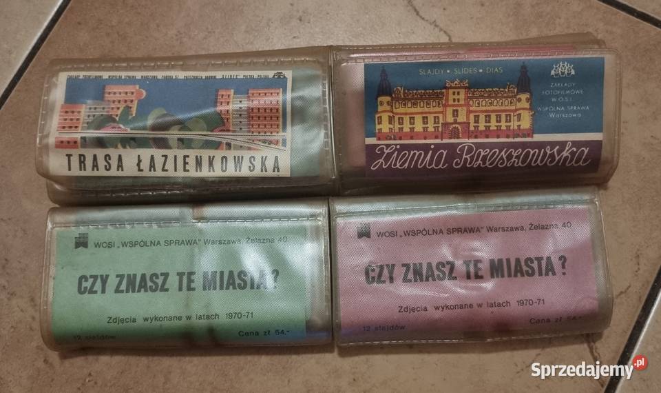 Przeźrocza slajdy 4 x Zestawy 12 Slajdów Rzeszów Pozostałe Sosnowiec