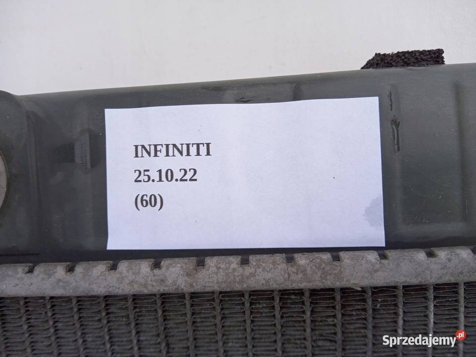 CHŁODNICA WODY INFINITI QX70 FX35 FX37 Nowy Tomyśl