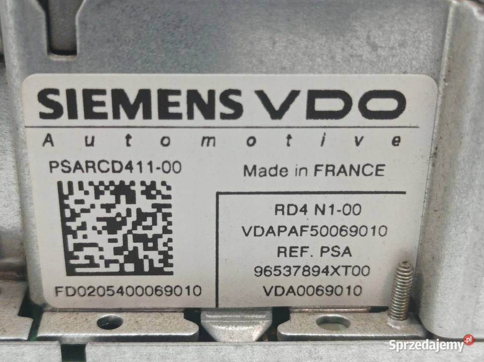 RADIO 96537894XT Citroen C2 I 20032009
