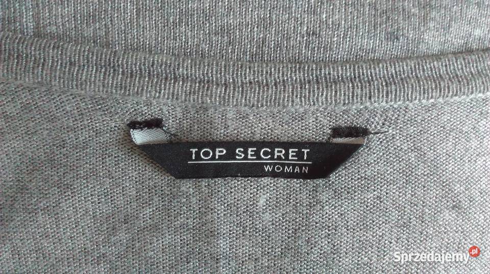 SWETERek szary KARDIGAN damski r 38 cienki Top Top Secret podlaskie Białystok sprzedam
