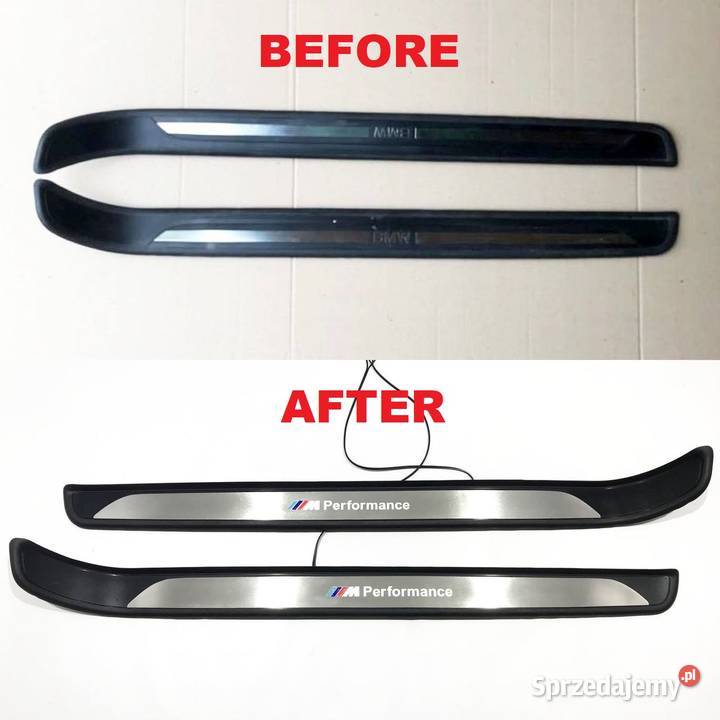 NAKŁADKI PROGOWE Z PODŚWIETLENIEM styl M do BMW Chełm