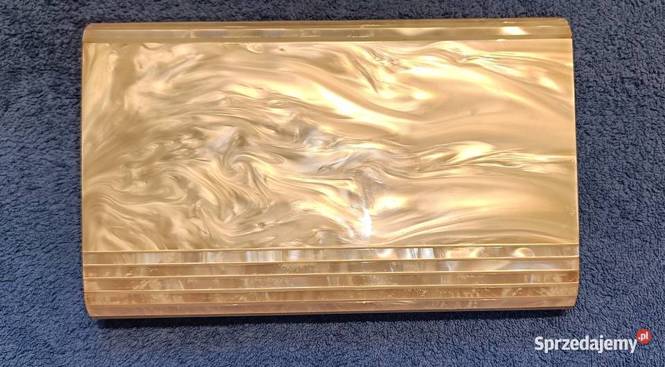 Torebka plastikowa o wyglądzie masy perłowej Kopertówka  sprzedam