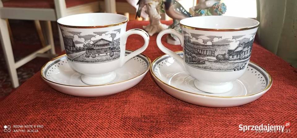 Filiżanka z widoczkiem Z napisem 2001 Bjrred Antyki, Sztuka, Kolekcje Gdańsk sprzedam