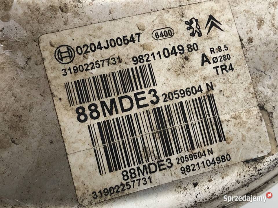 SERWO HAMULCOWE TOYOTA PROACE 9821104980 Van Wspomaganie hamulca