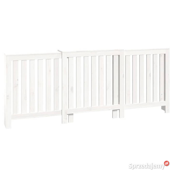Osłona grzejnika biała 210x21x85 lite drewno Pozostałe Warszawa