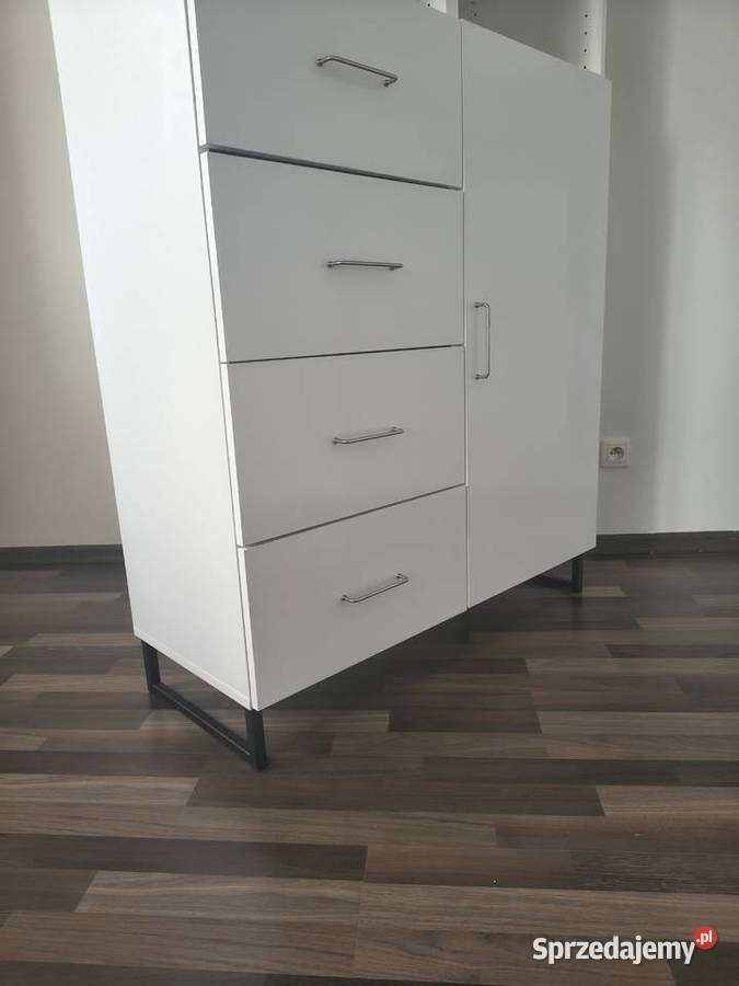 szafa wolnostojąca biała z szufladami matt Łódź sprzedam