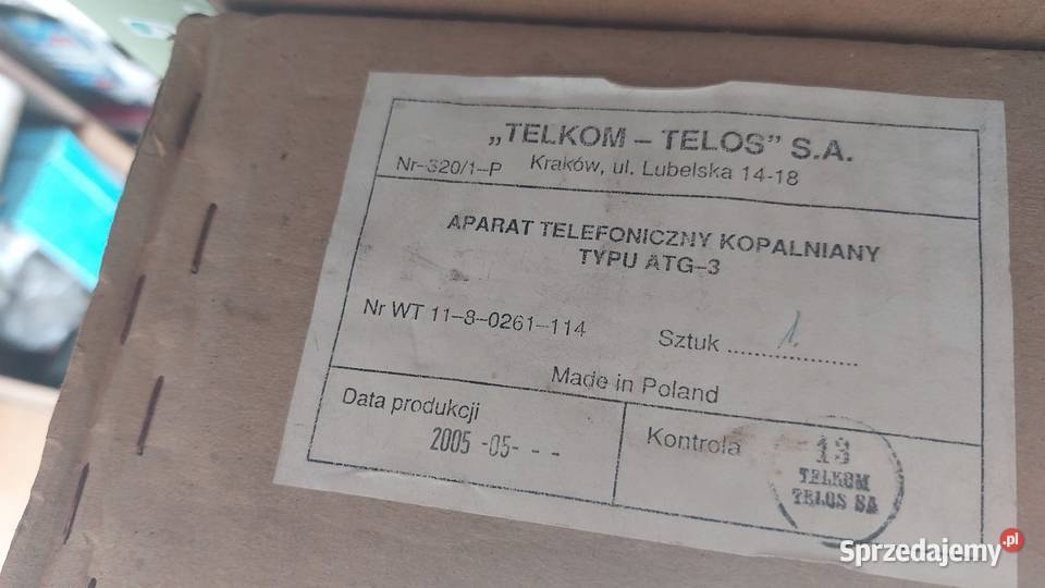 aparat telefoniczny kopalniany ATG3 Telkom Telos