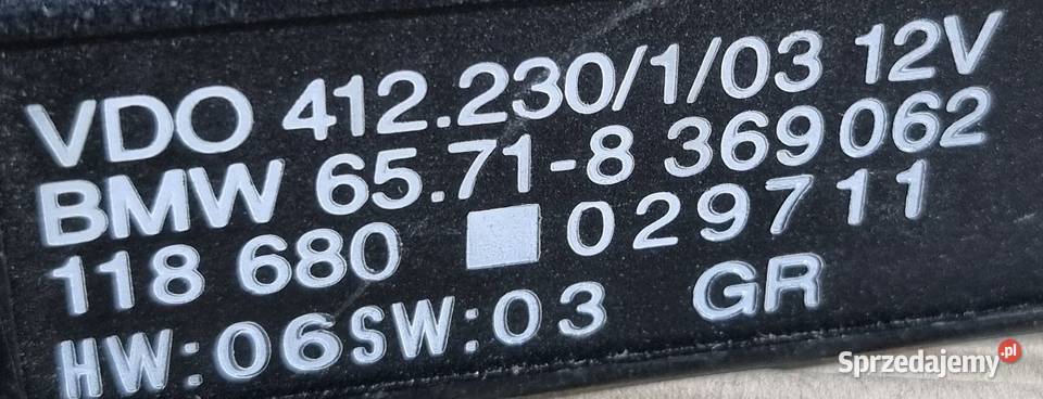 Modul sterownik tempomatu BMW E38 E39 8369062 Bolesławice