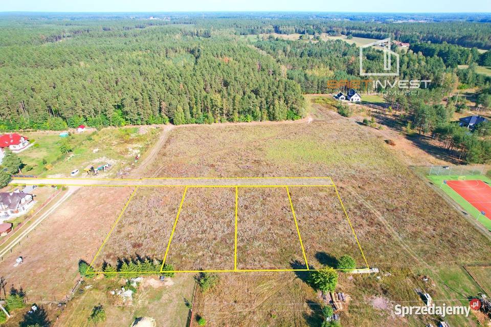 Działki budowlane koło Szczytna 59zł/m2 Płozy