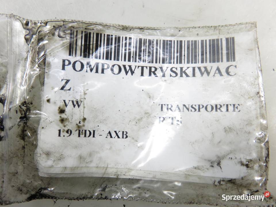 POMPOWTRYSKIWACZ VW TRANSPORTER T5 19 TDI osobowe