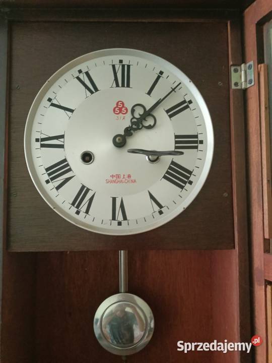 Zegar wachadlowy drewno Głogów