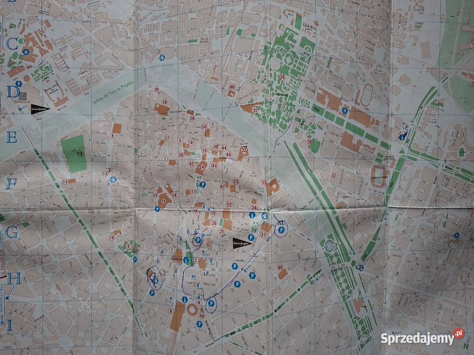 Hiszpania Valencia plan miasta Kraków