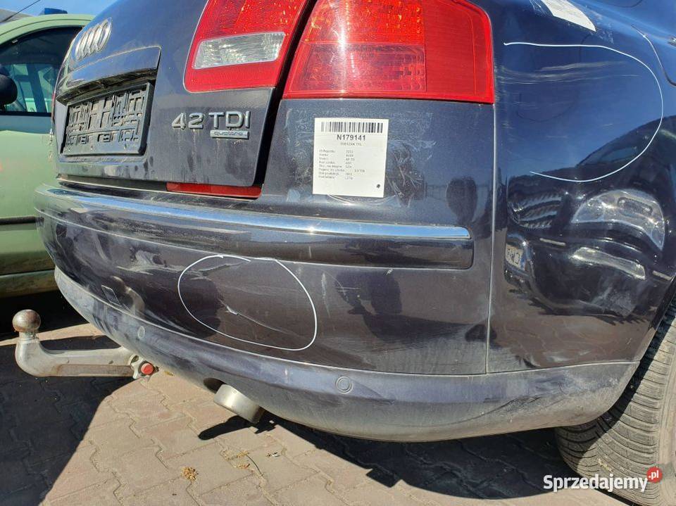 ZDERZAK TYŁ AUDI A8 D3 LZ7Q PDC osobowe