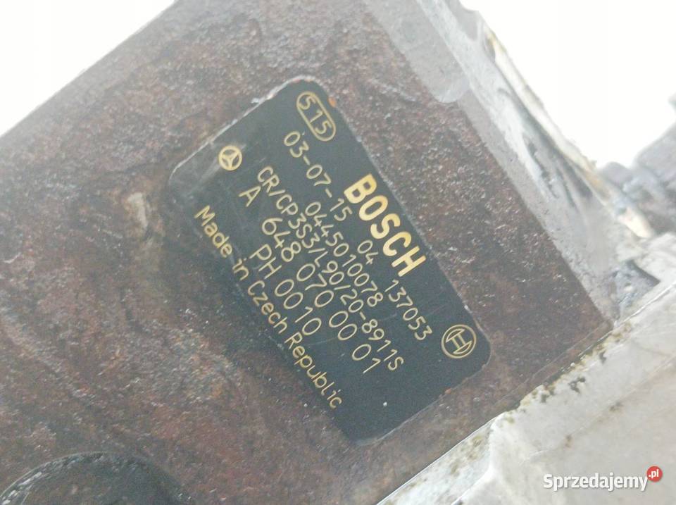 POMPA WTRYSKOWA 0445010078 A6480700001 22 CDI Rok produkcji 2007