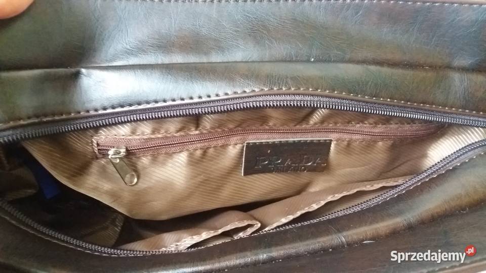 PRADA Torebka Ciemny Brąz czarny