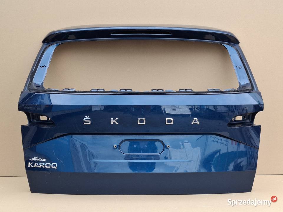 SKODA KAROQ KLAPA BAGAŻNIKA TYŁ TYLNA 57A827159 Bieleń