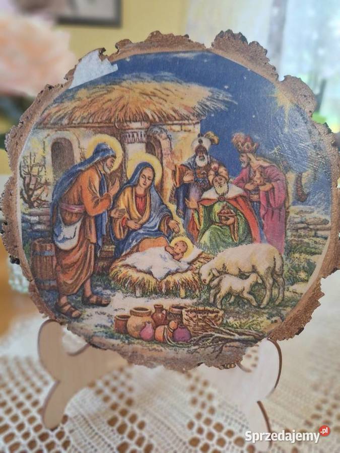 Szopka Bożonarodzeniowe na drewnie Strzyżów sprzedam