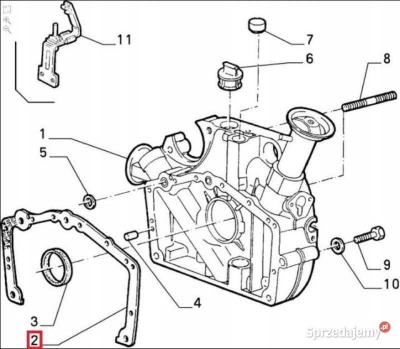 USZCZELKA SKRZYNI KORBOWEJ ALFA ROMEO 145 146