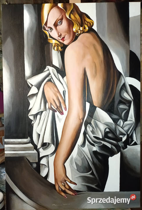 Kopia obrazu Tamary Łempickiej Portret Marjorie kujawsko-pomorskie Toruń
