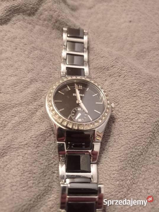 Zegarek wodoszczelny kwarcowy Festina cyrkonie zachodniopomorskie Świnoujście